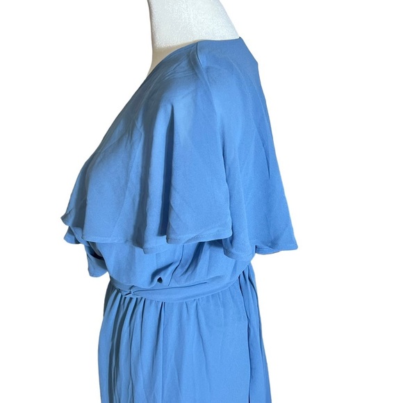 Show Me Your MuMu Audrey Wrap Maxi Dress in Coastal Blue, NWT, XS - Picture 4 of 8